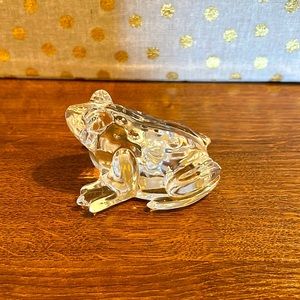 Waterford crystal frog paperweight